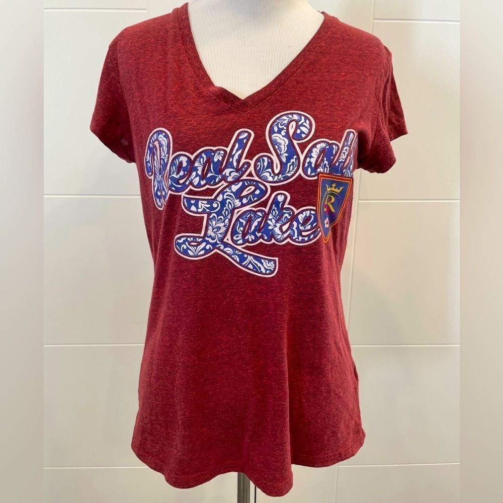 Real Salt Lake soccer club v neck t shirt